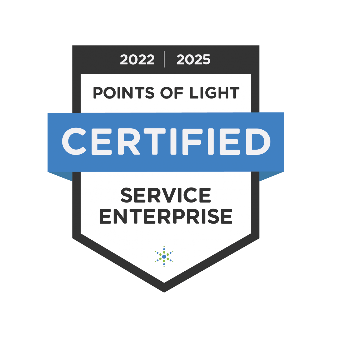 Financials - Points of light service enterprise certified logo