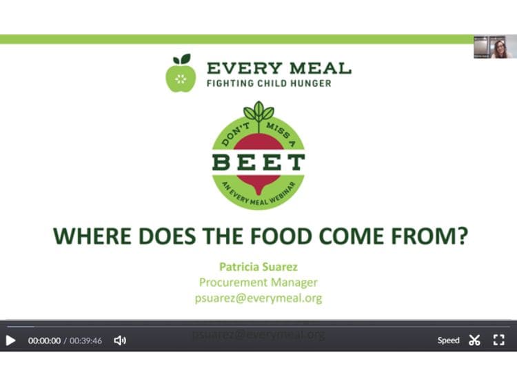 Don't Miss a Beet Webinar: Where does the food come from?